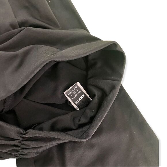 Shein SZ S 90s Low Rise Ruched Flare Leg Pants - Picture 4 of 5